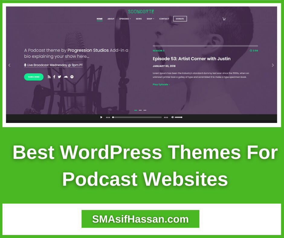Best WordPress Themes For Podcast Websites