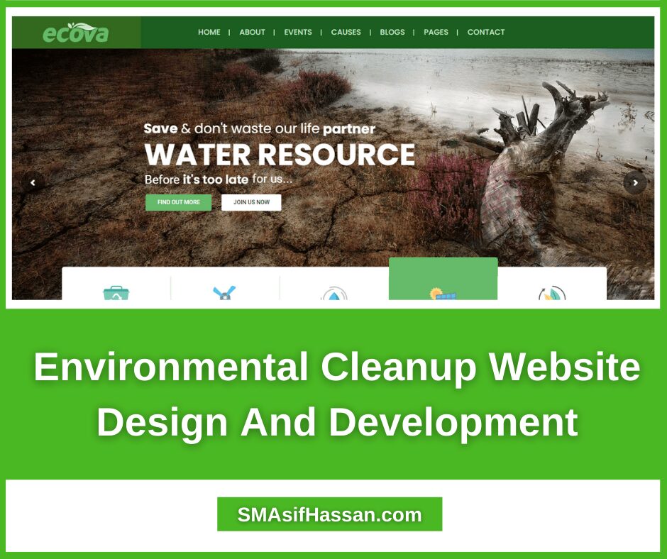 Environmental Cleanup Website Design And Development Order On Fiverr