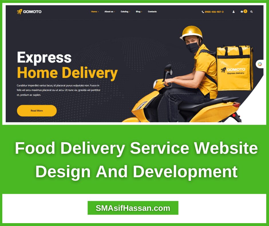 Food Delivery Service Website Design And Development Order On Fiverr