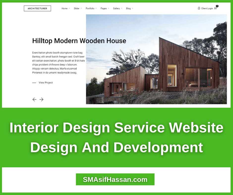 Interior Design Service Website Design And Development Order On Fiverr