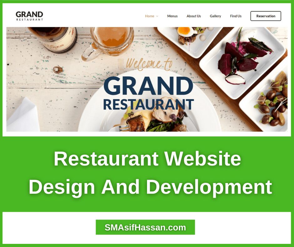Restaurant Website Design And Development order on fiverr