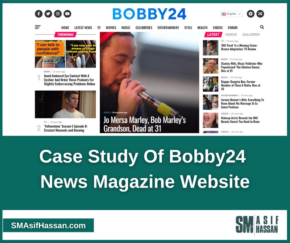 Case Study Of Bobby24 News Magazine Website