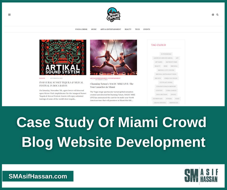 Case Study Of Miami Crowd Blog Website Development